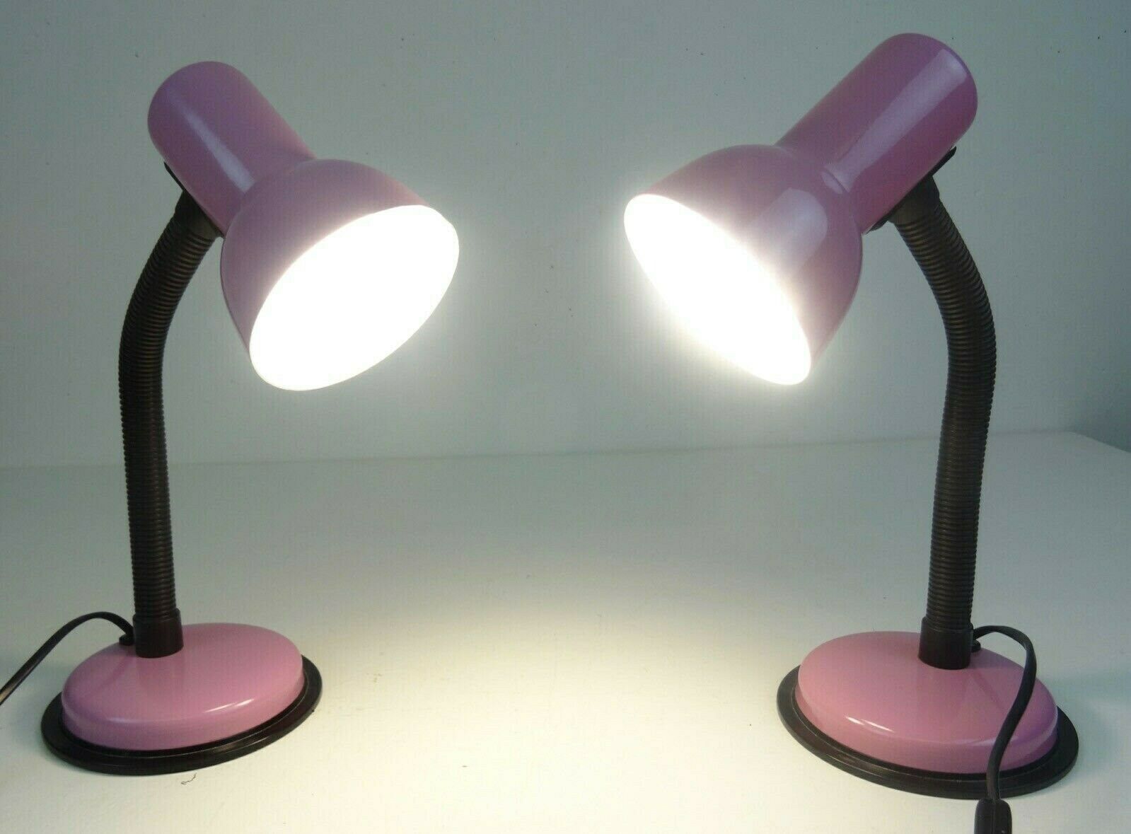 A Pair Of Postmodern Pink Bedside Desk Lamps By Veneta Lumi photo 150.0