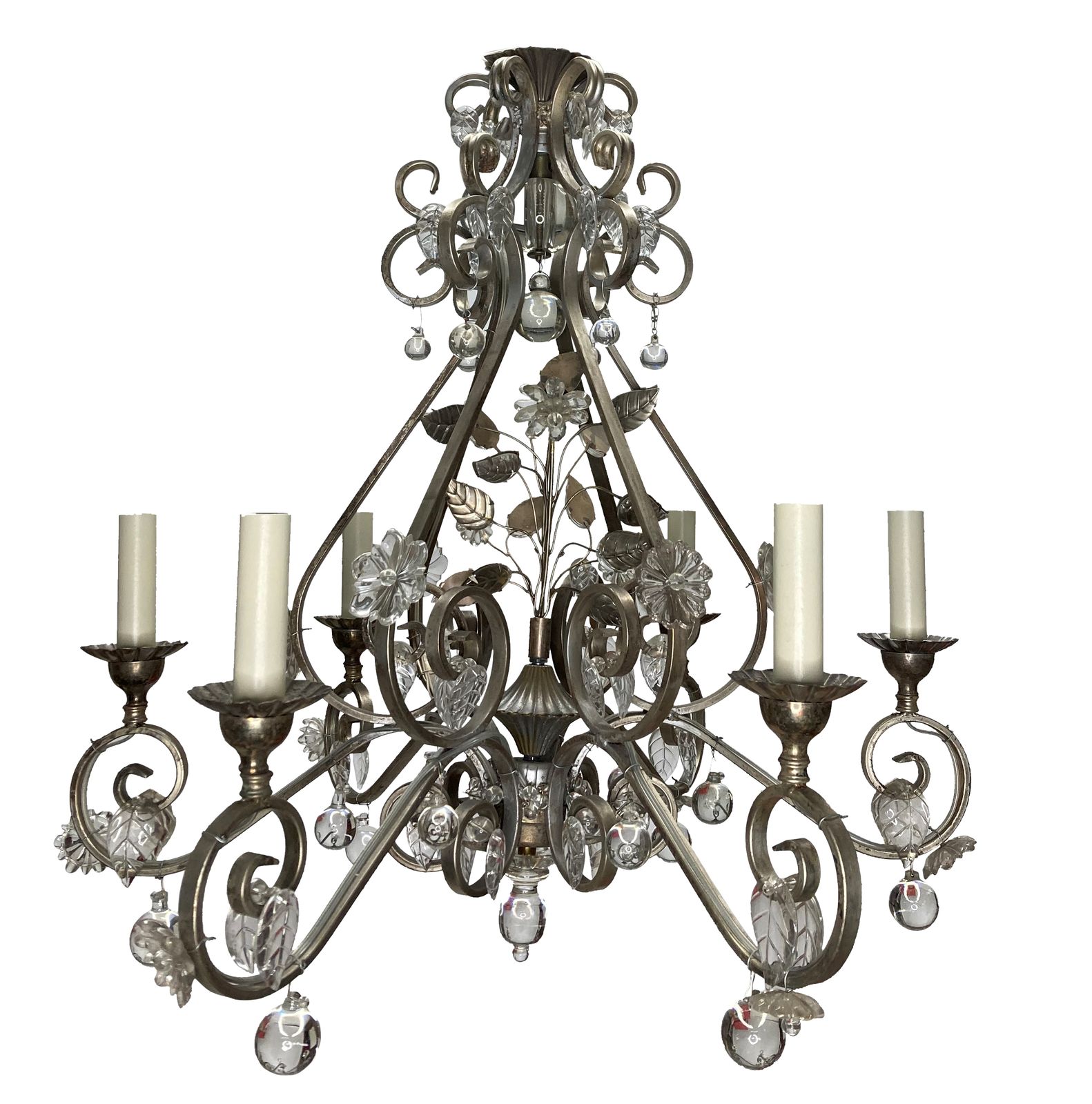 A Mid Century French Maison Bagues Style Chandelier