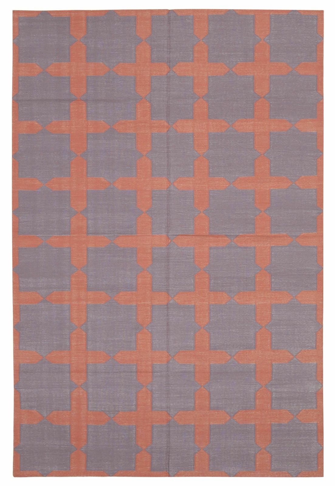 6x9 Purple Dhurrie Rug, Oriental photo furniture