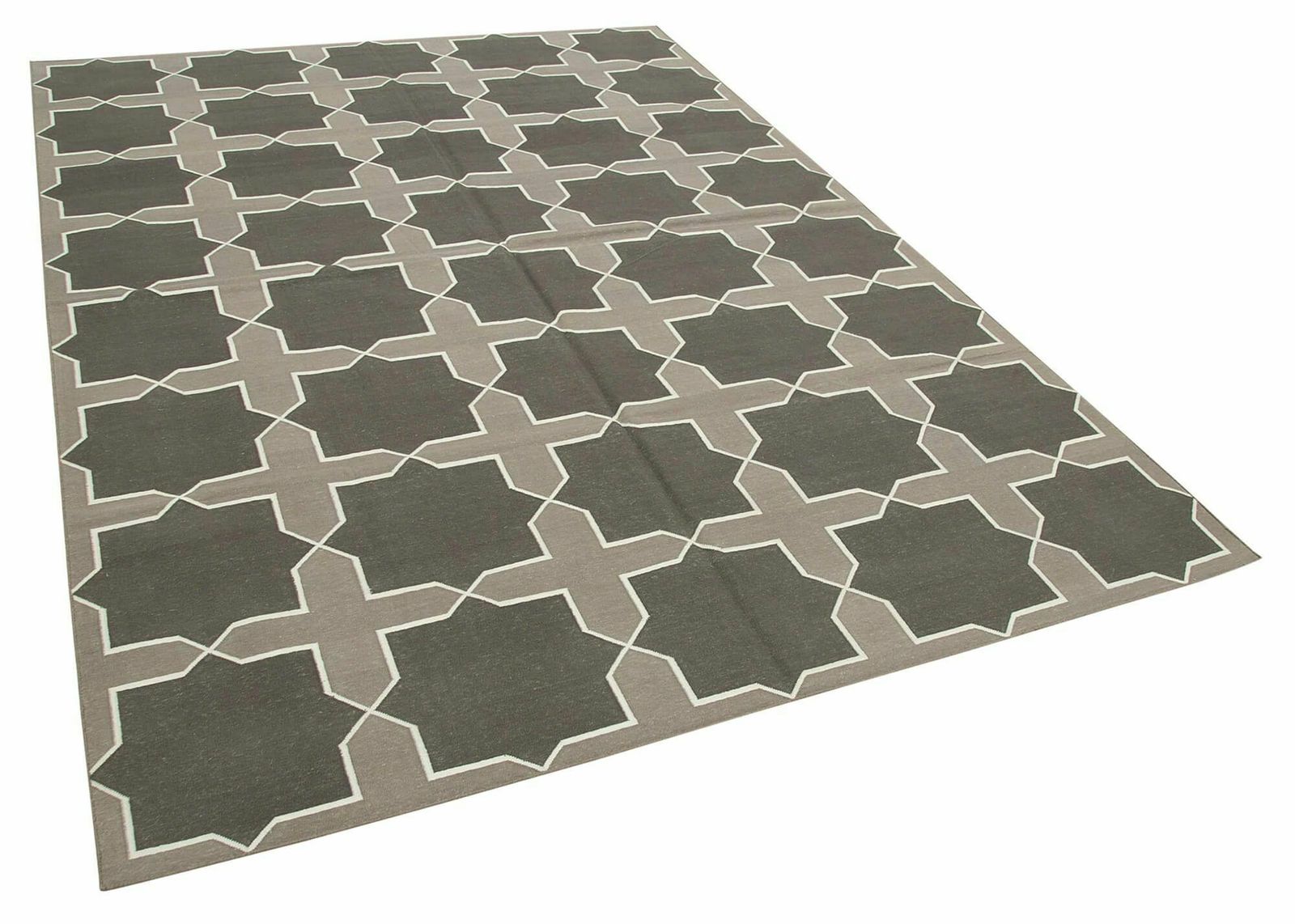 6x9 Grey Dhurrie Rug   32365, Oriental photo furniture