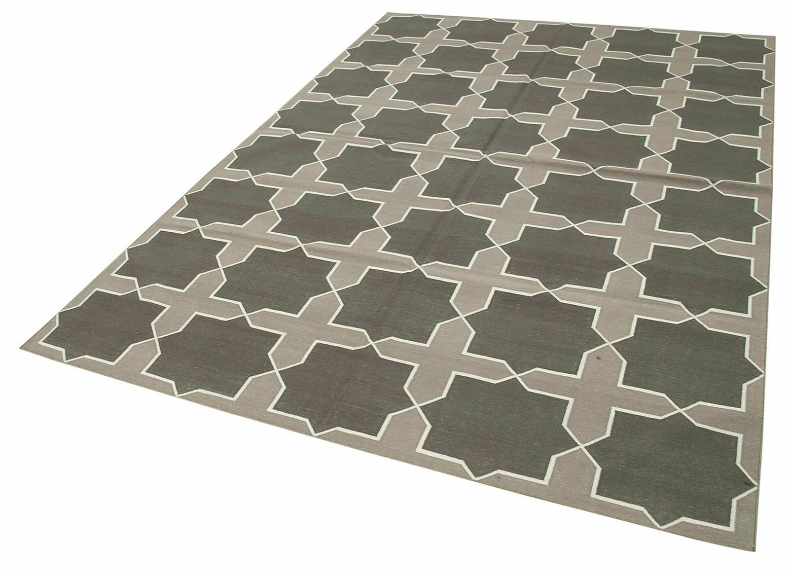 6x9 Grey Dhurrie Rug   32365, Oriental photo for sale