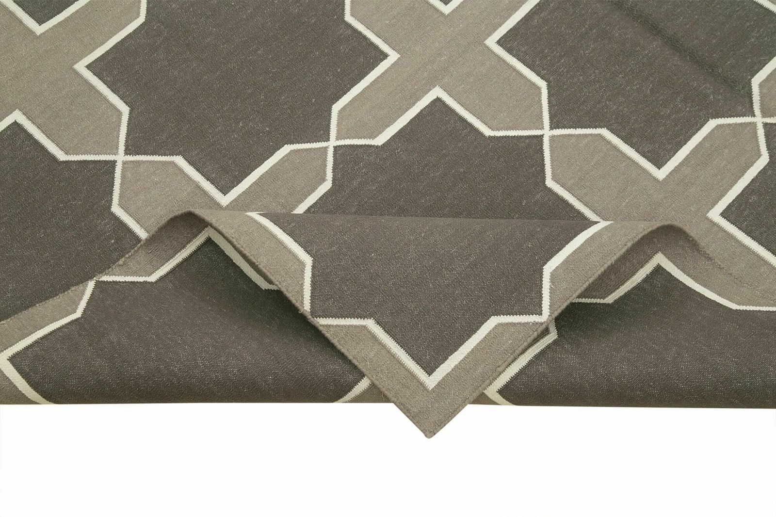 6x9 Grey Dhurrie Rug   32365, Oriental photo vinterior