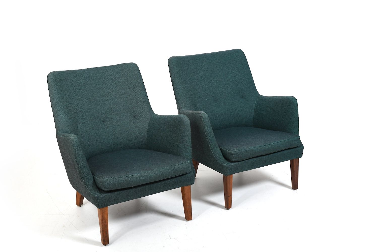 Rare Pair Of Av 53 Easychairs By Arne Vodder 1953 photo for sale