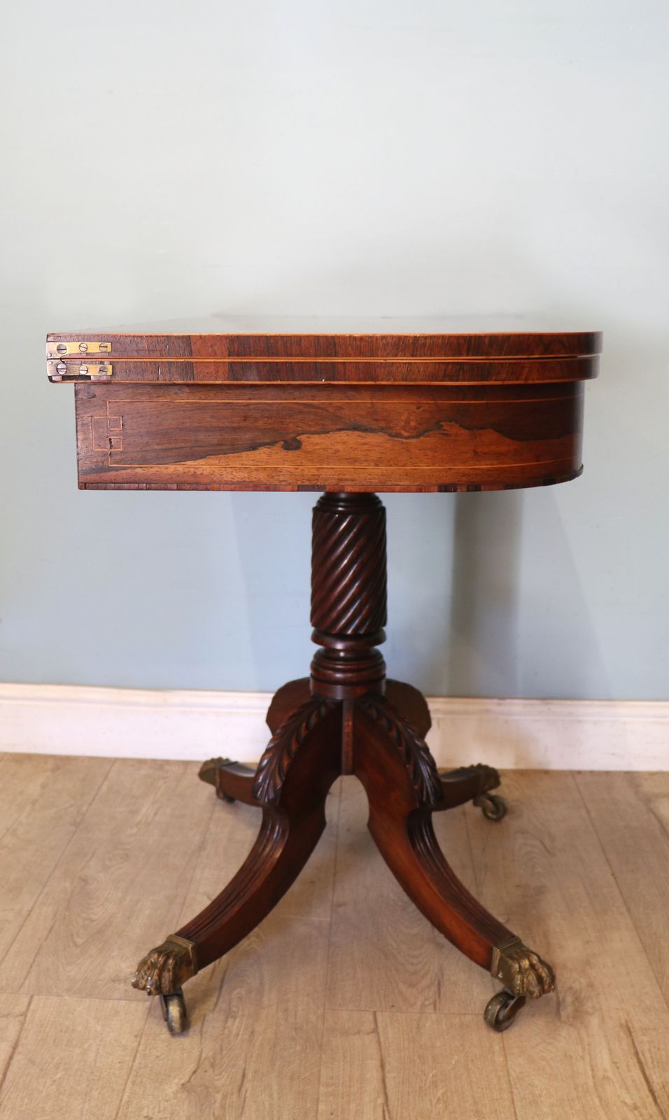 A Wonderful, Top Quality Late Georgian Card Table. photo for sale
