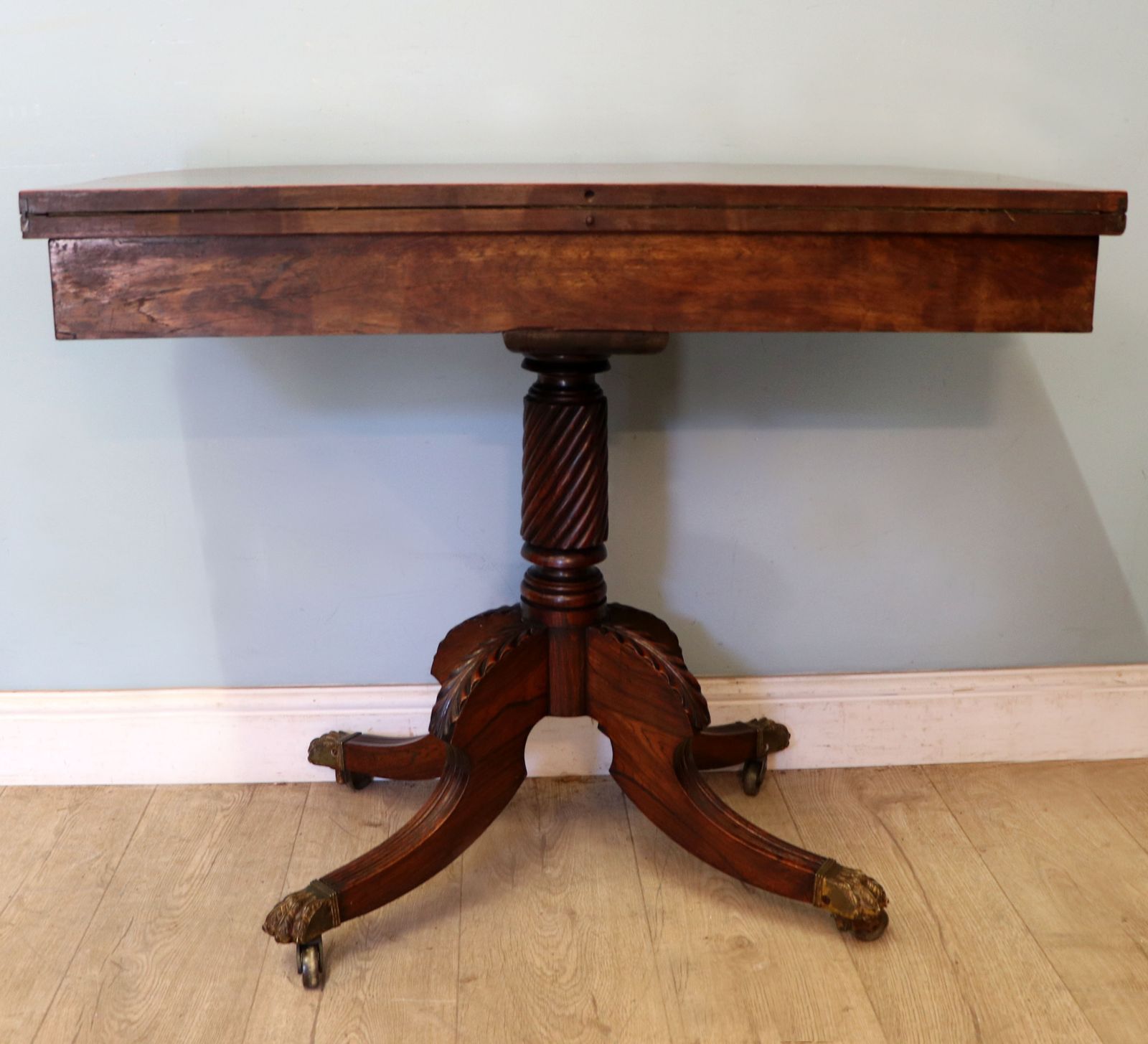 Furniture A Wonderful, Top Quality Late Georgian Card Table. photo