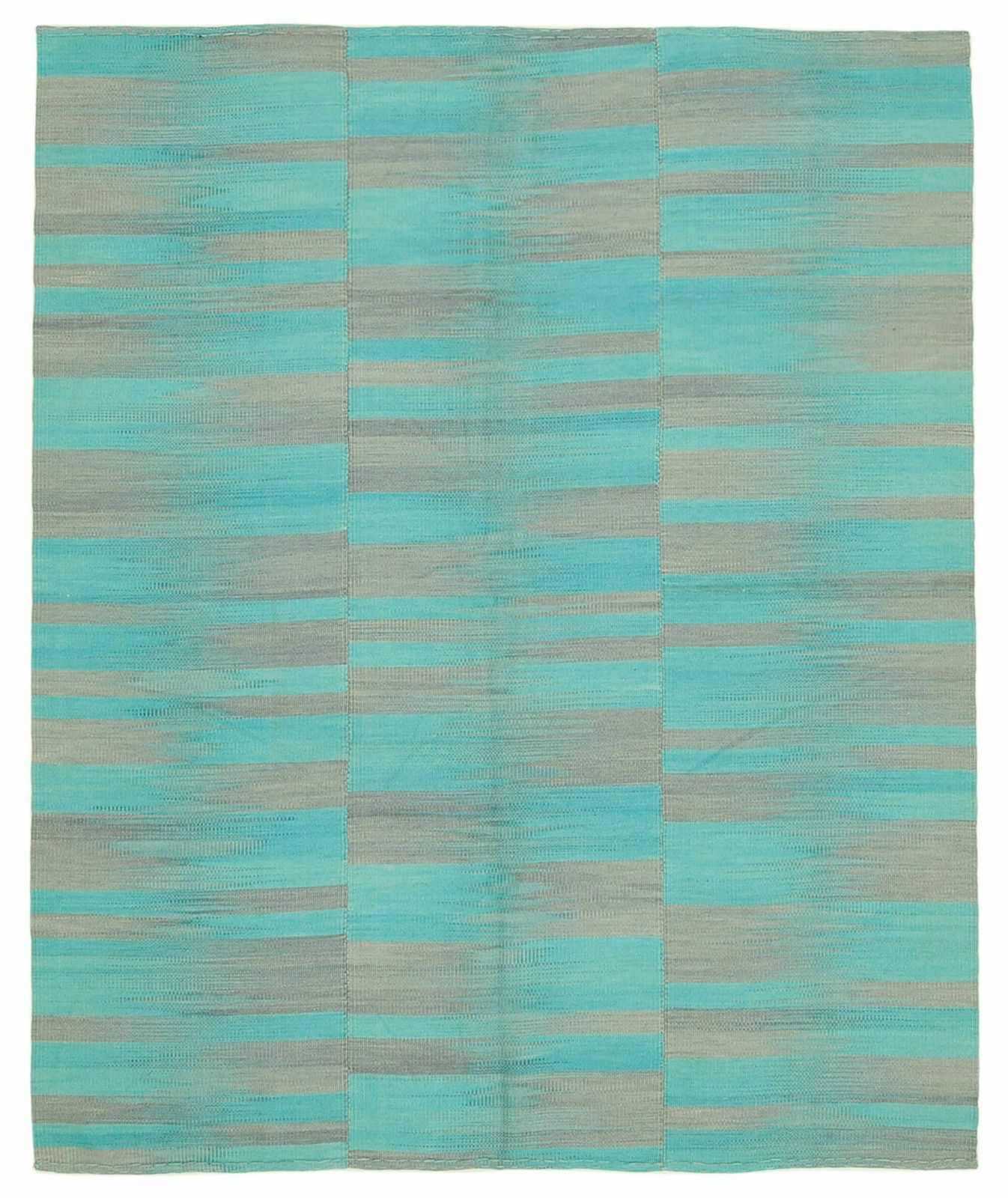7x8 Turquoise Contemporary Kilim Rug   37547