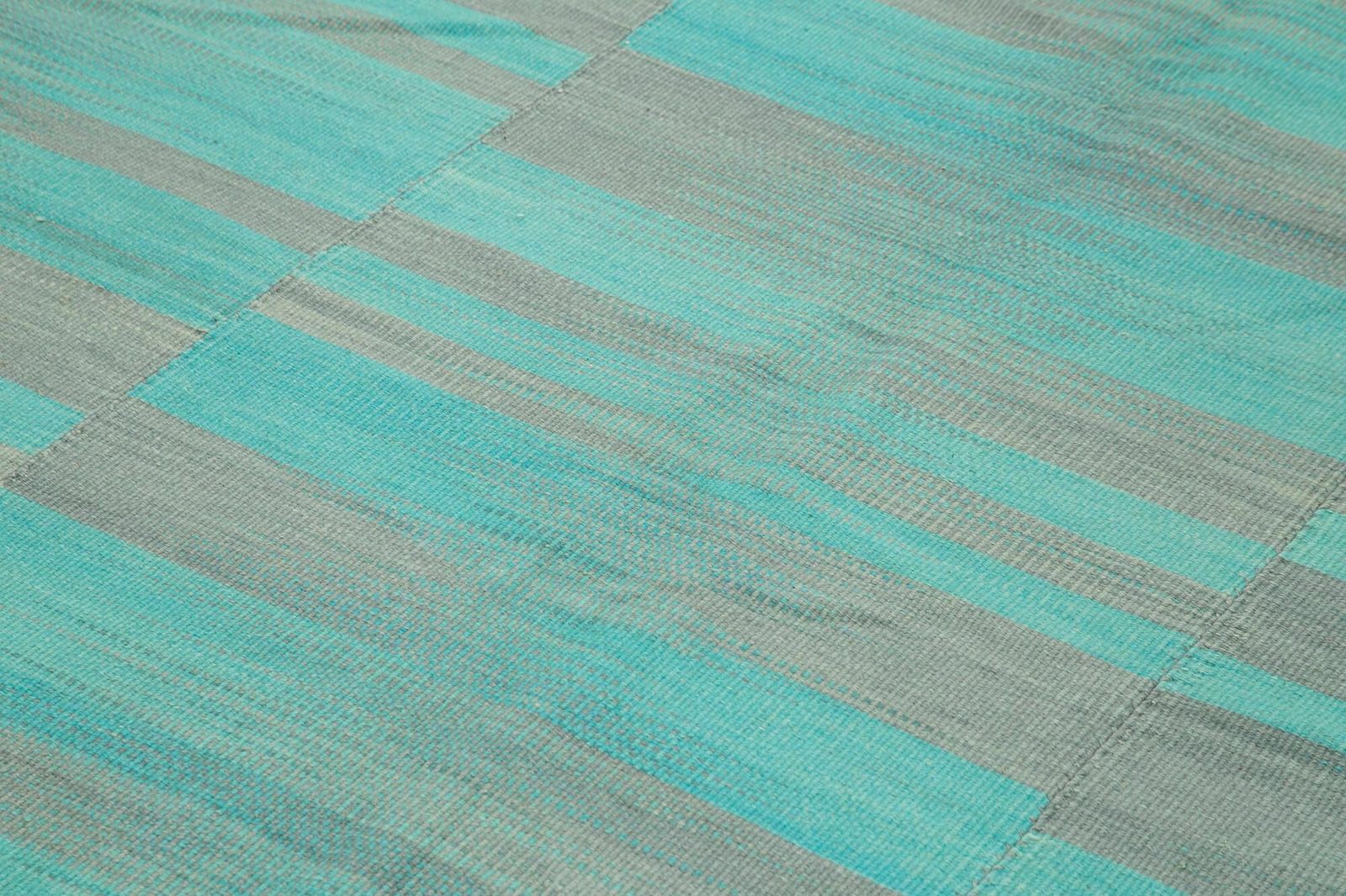 7x8 Turquoise Contemporary Kilim Rug   37547 photo 1084.0