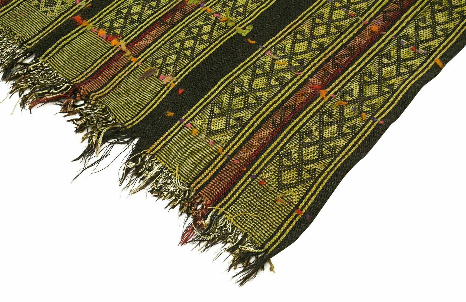 6x7 Green Oriental Kilim Rug photo Textiles