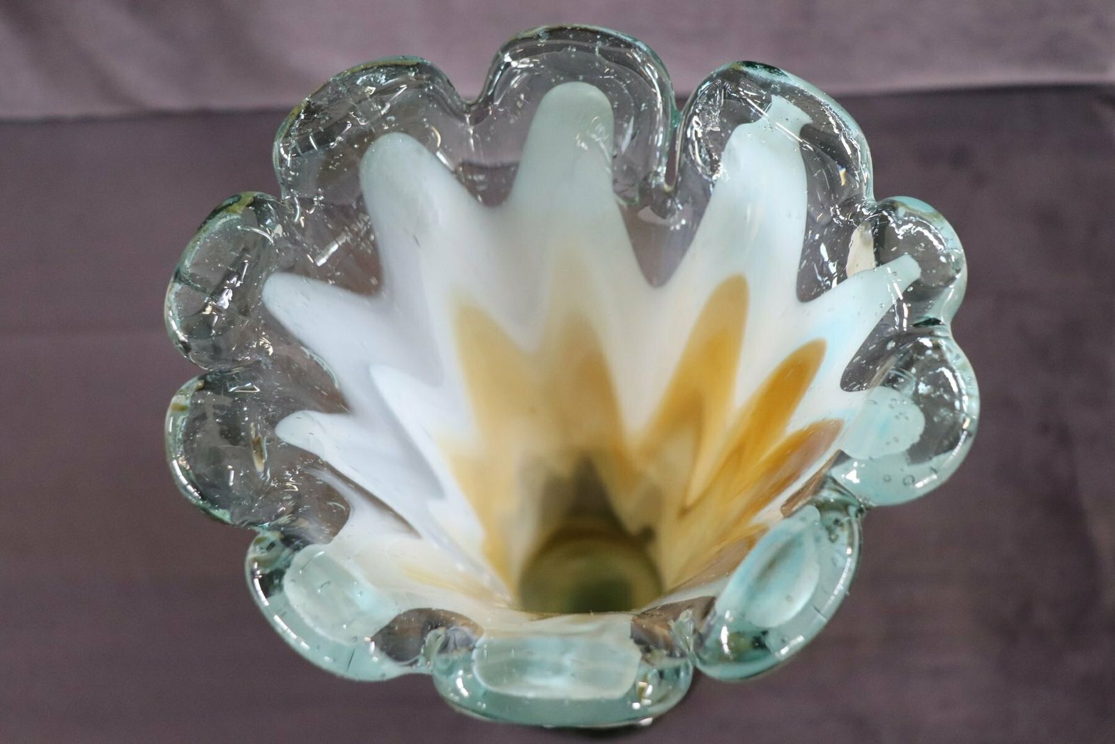 Vintage Italian Tall Vase In Murano Art Glass, 1960s photo furniture