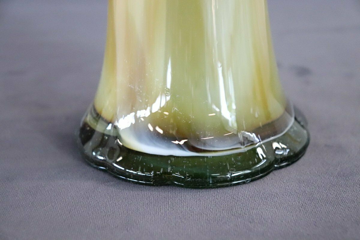 Vintage Italian Tall Vase In Murano Art Glass, 1960s photo vintage