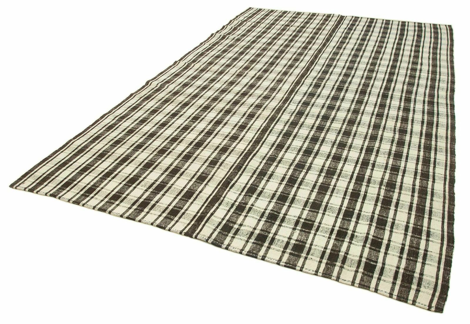 7x11 Black Oriental Kilim Rug   23552 photo for sale