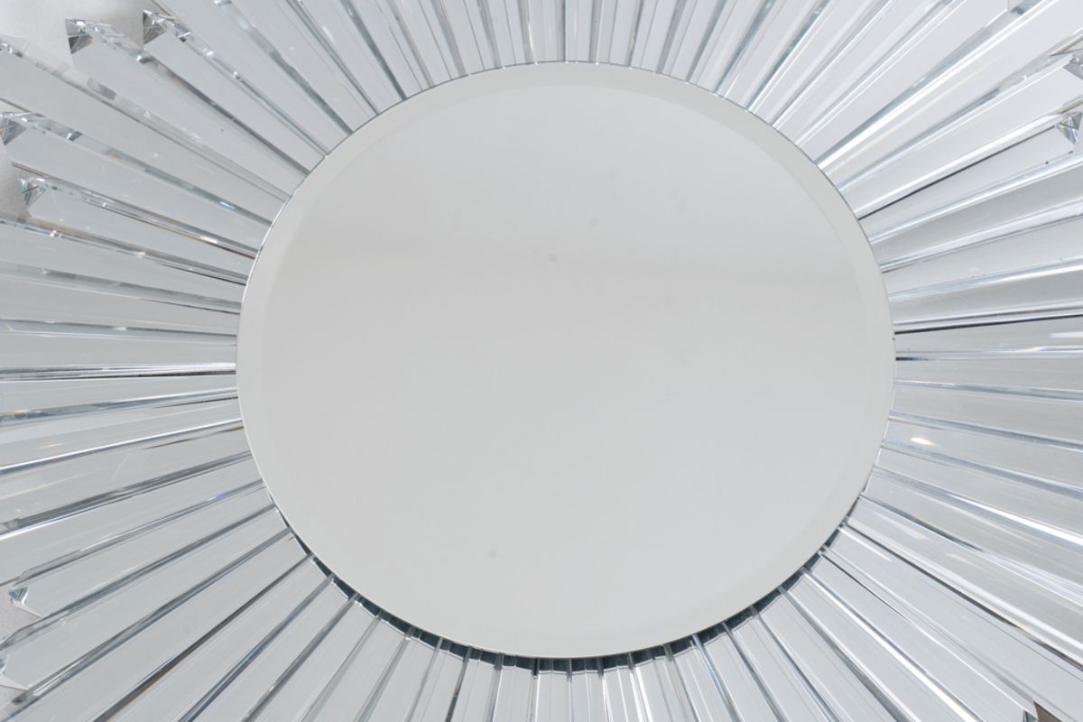 Baccarat. “Star” Mirror In Crystal, Backlit. 21st Century. photo Home Decor
