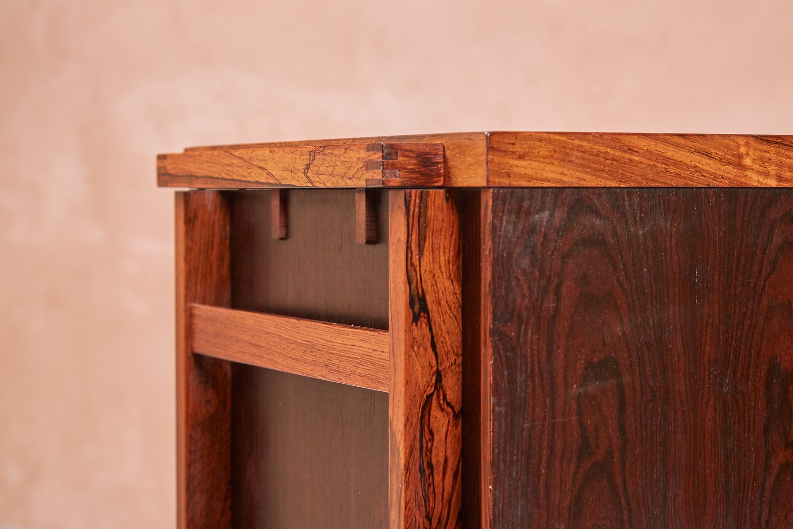 Mid Century Danish Modern Rosewood Bar Cart Trolley By Niels Erik Glasdam Jensen, Denmark, 1964 photo 2000.0