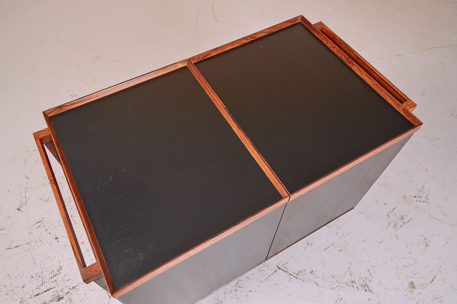 photo for sale Mid Century Danish Modern Rosewood Bar Cart Trolley By Niels Erik Glasdam Jensen, Denmark, 1964