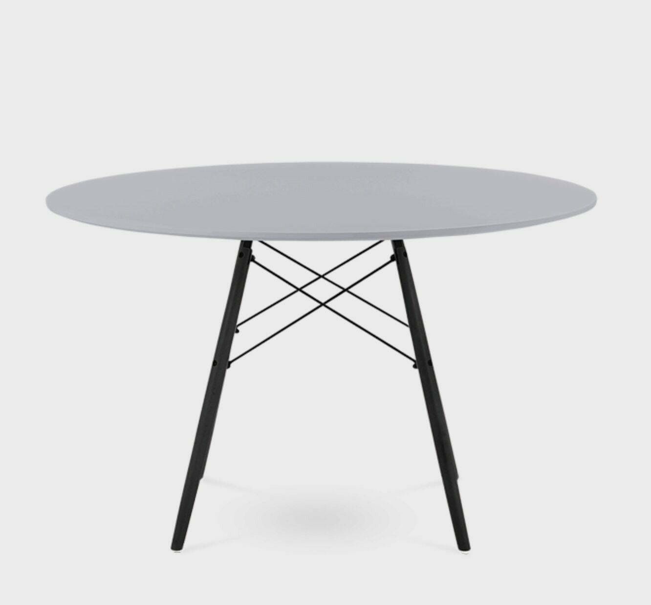 Mid Century Scandinavian Design Round Dining Table photo furniture