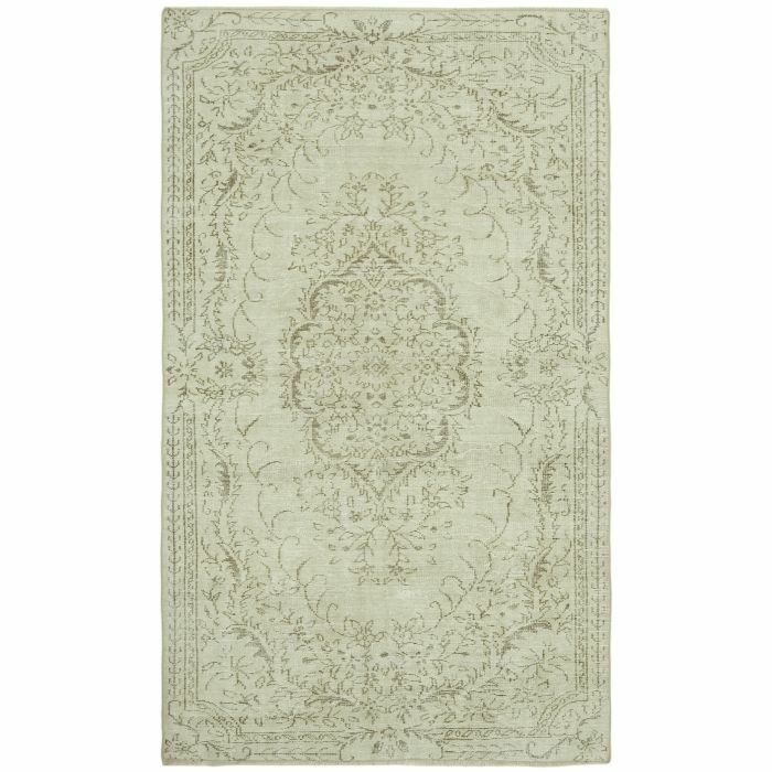 6x9 Beige Turkish Vintage Area Rug   41812