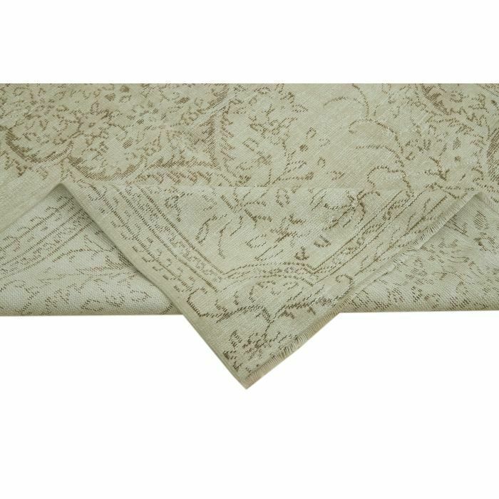 6x9 Beige Turkish Vintage Area Rug   41812 photo vinterior