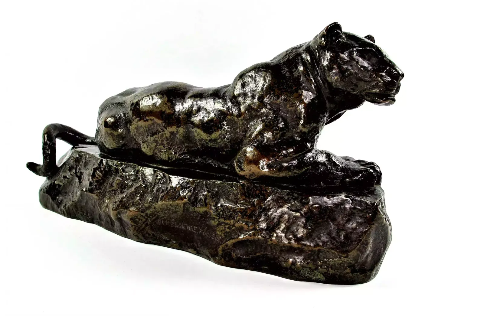 Bronze By Antoine Louis Barye (1795 1875) Panthère De Tunis N°1 photo furniture