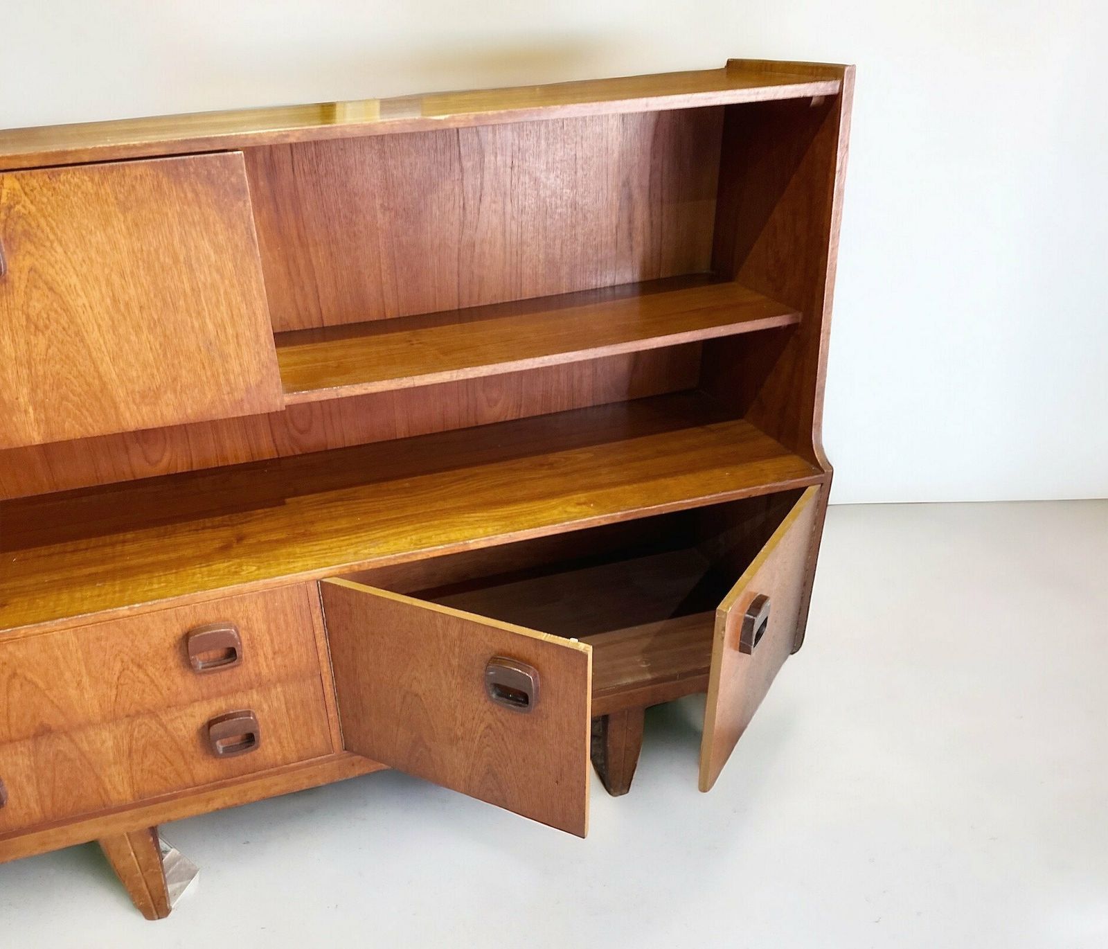 Ideal Home Exhibit Midcentury Sideboard Credenza Cocktail Bar 1960s Danish Style photo for sale