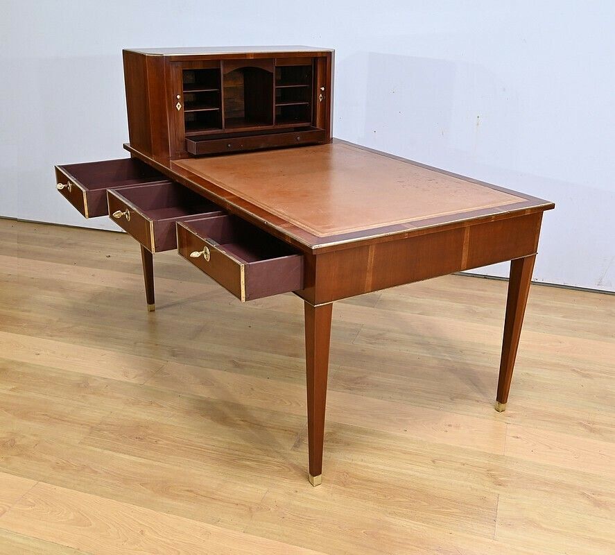 Mahogany Cartonnier Desk, Directoire Period – Early 19th Century photo Furniture