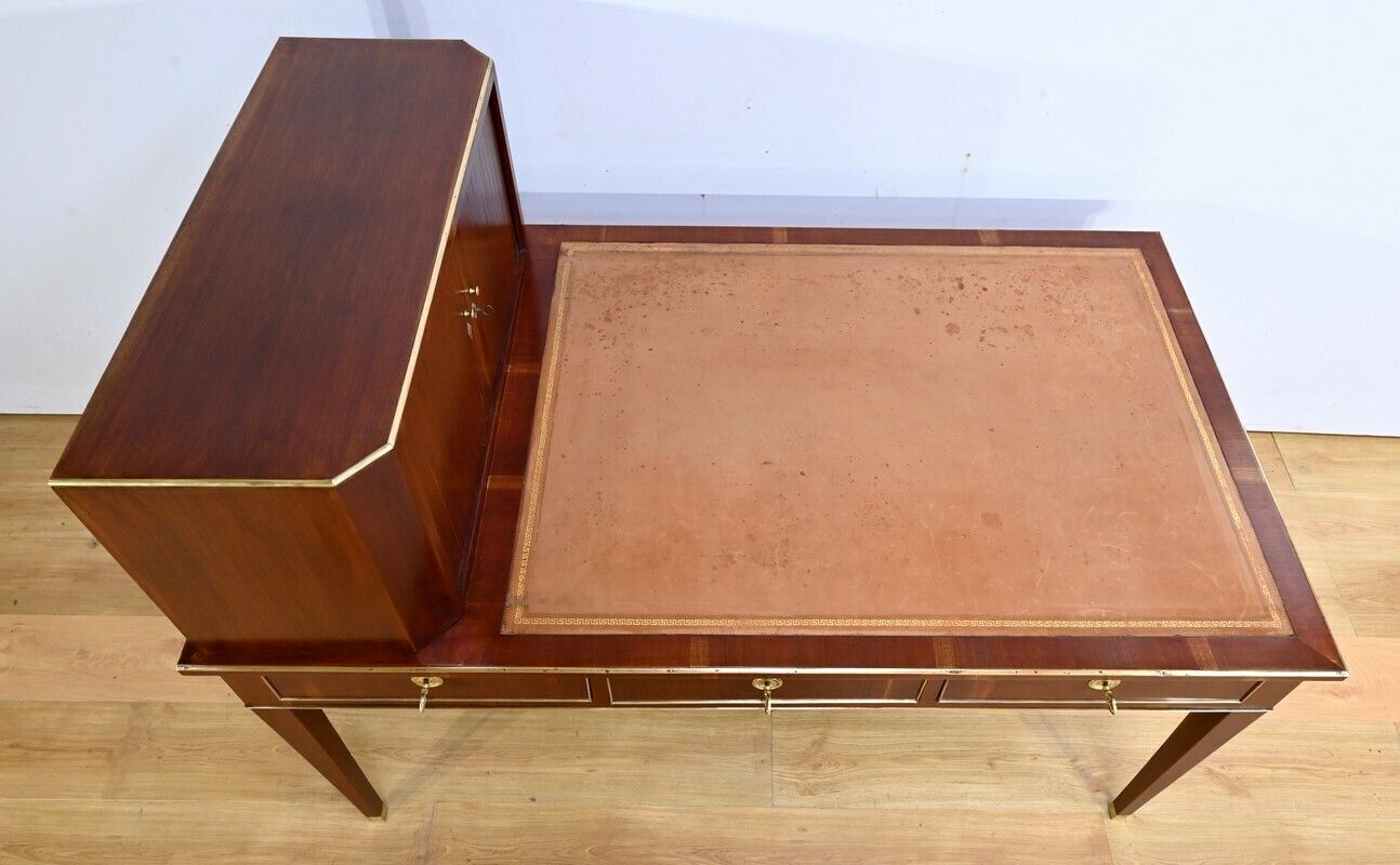 Mahogany Cartonnier Desk, Directoire Period – Early 19th Century photo 4300.0