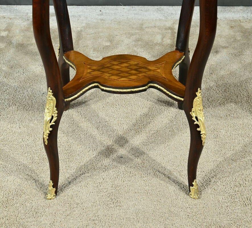 photo vinterior Planter In Precious Wood Marquetry, Napoleon III Period – Mid 19th Century