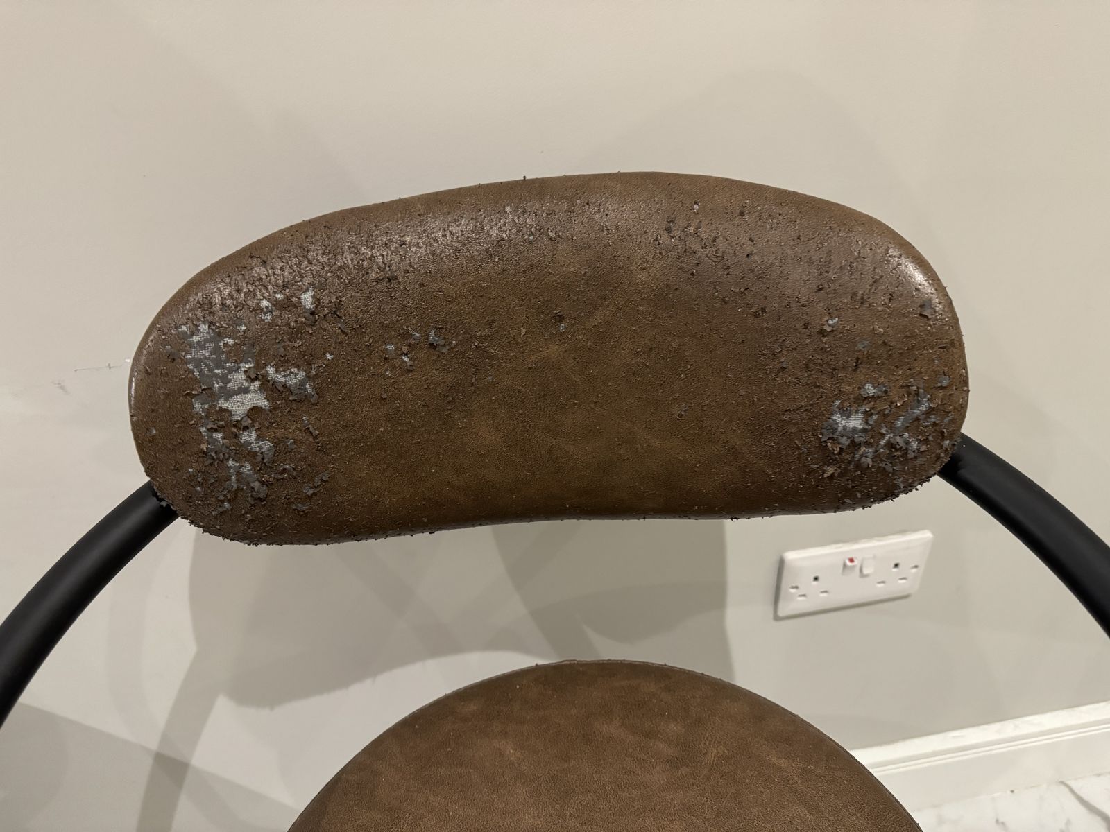 Pair Of Breakfast Bar Stools In Need Of Reupholstering Originally Bought For £400 photo 50.0