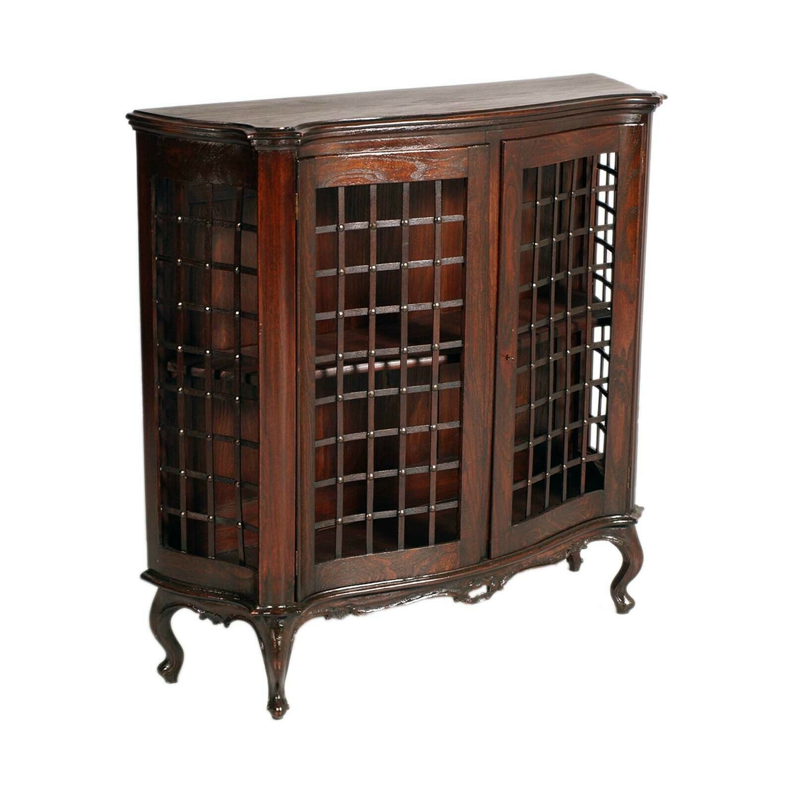 Showcase, Venetian Art Nouveau Bookcase, Vincenzo Cadorin Attributed For Testolini Frères