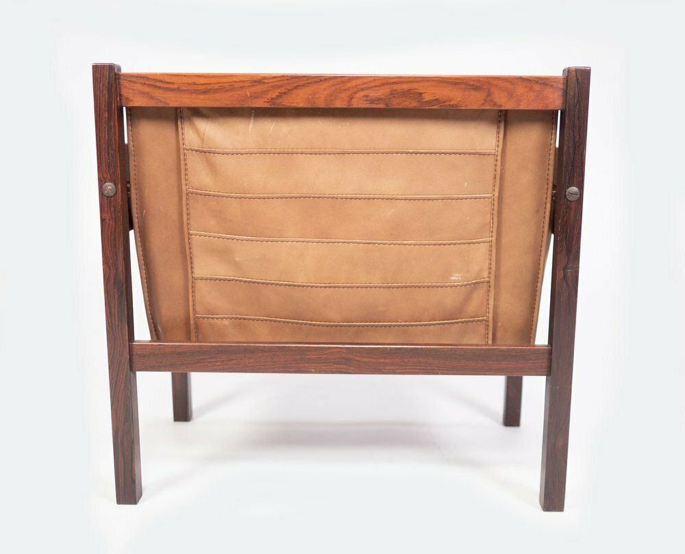 Mid Century Solid Rosewood Magazine Rack By Torbjorn Afdal photo for sale