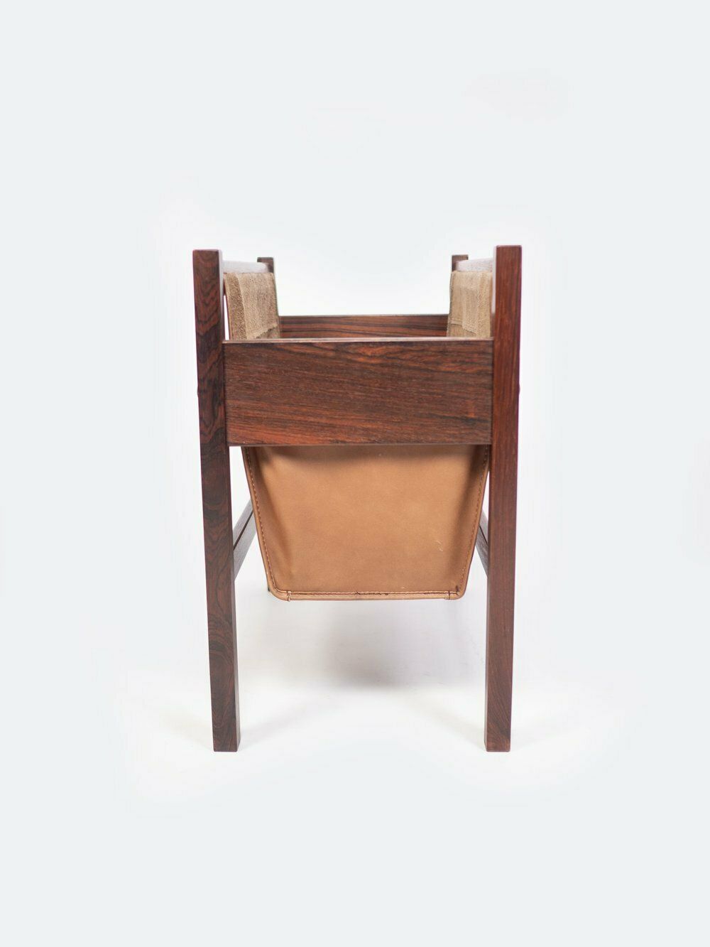 Mid Century Solid Rosewood Magazine Rack By Torbjorn Afdal photo vinterior