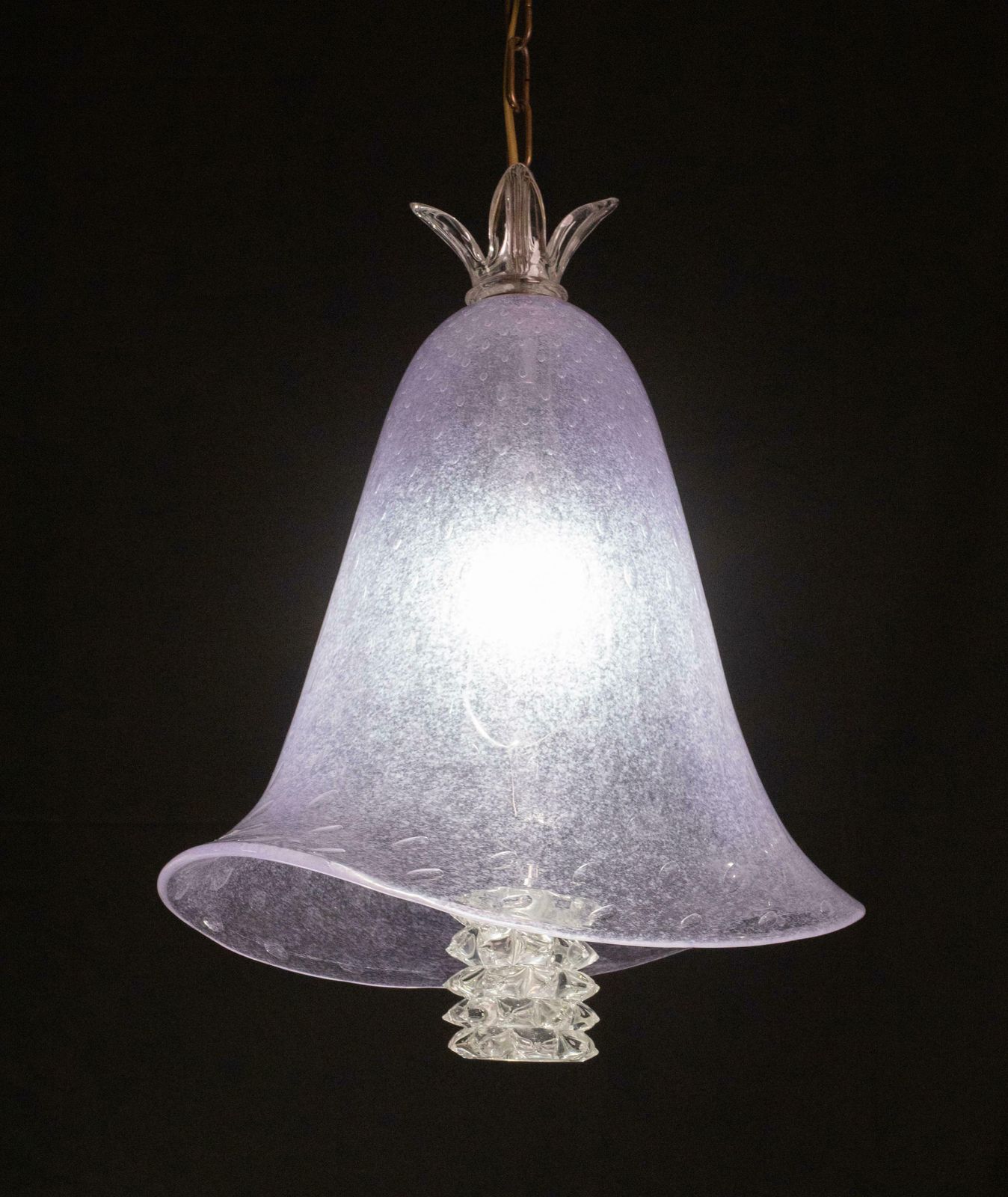 Elegant Barovier E Toso Lantern In Bubble Glass With A Rostrato Glass Element photo furniture