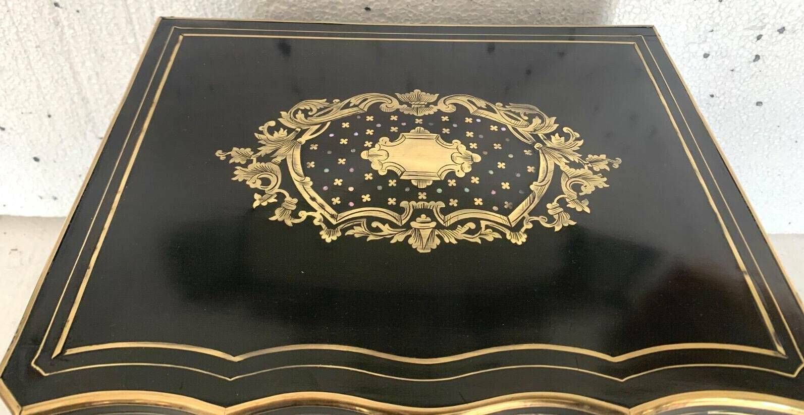 Complete Liquor Cellar Napoleon III Boulle Marquetry 19th Century Box photo buy