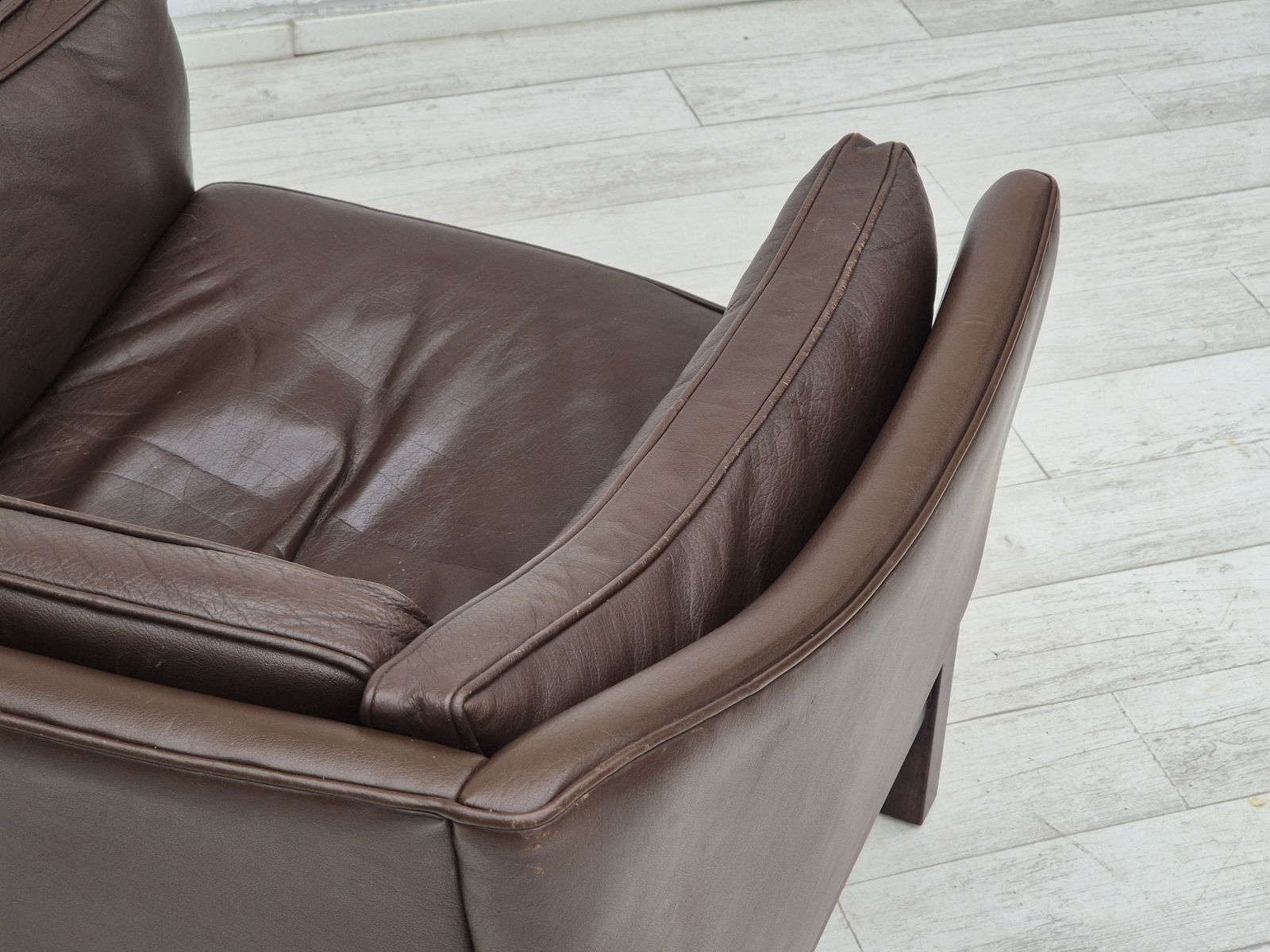 Furniture 1970s, Danish Design By Georg Thams For Grant Møbelfabrik, Lounge Chair, Original Condition. photo