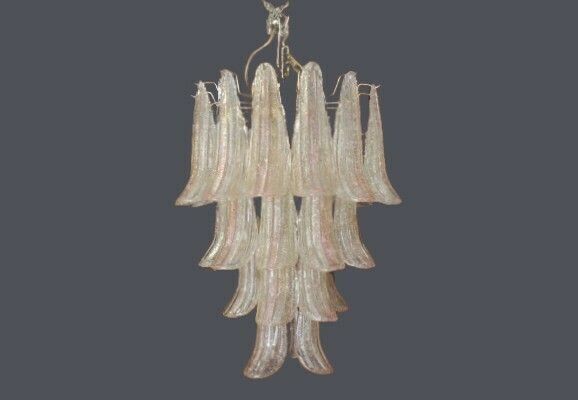 Mid Century Murano Chandelier/Murano Lamp Dahlia/Italian Design Light 70's