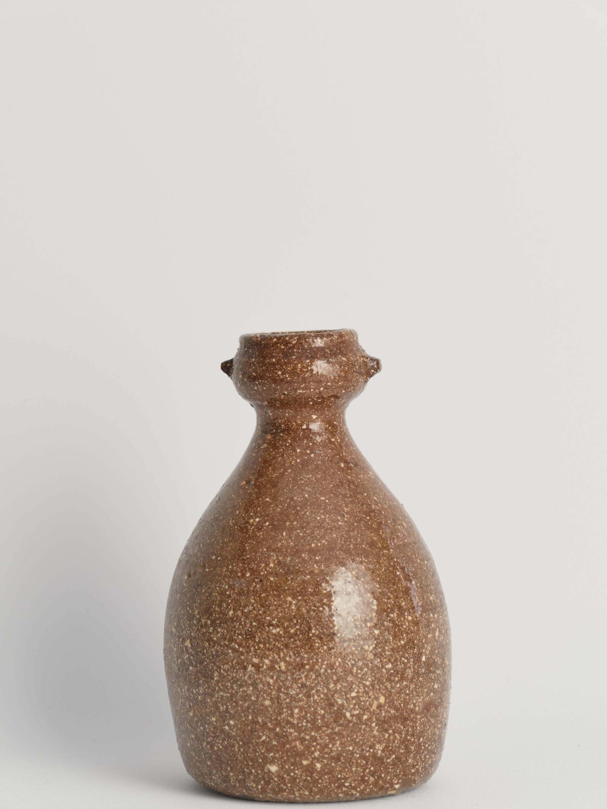 Japanese Shigaraki Inspired Handmade Stoneware Vase With Barnacle Like Texture photo Home Decor