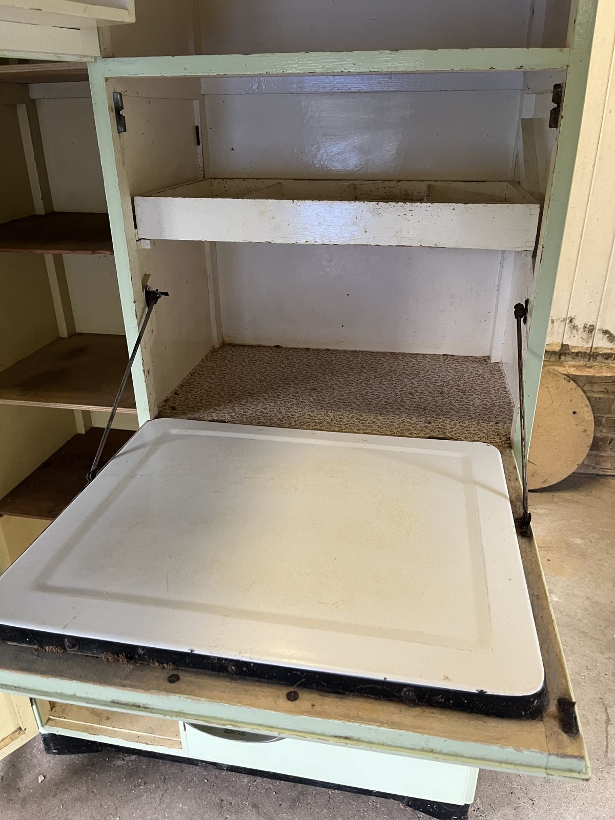 Vintage Mid Century Remploy Kitchen Larder Cabinet photo vinterior