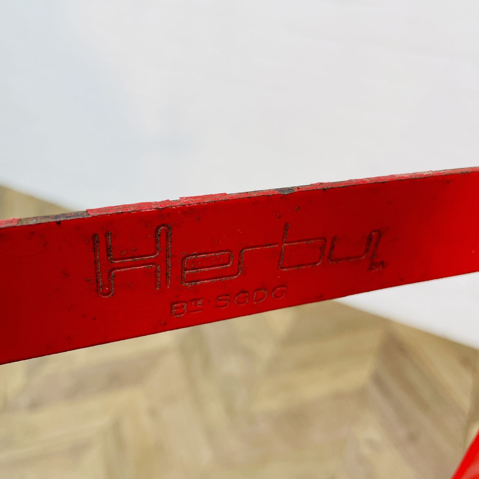 Vintage Red Metal, 50 Bottle Wine Rack By Herby, 1980s photo buy