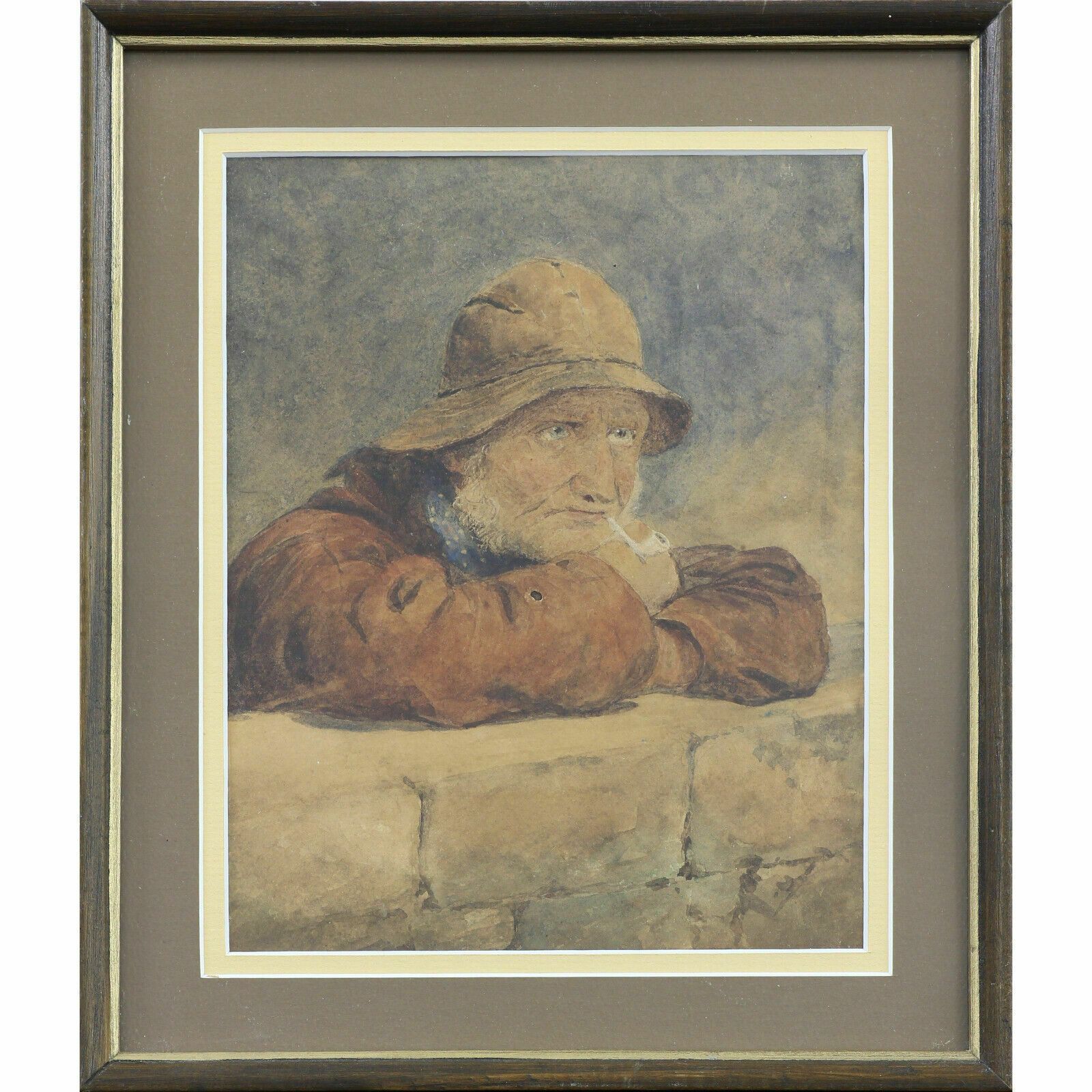 Watercolour Of A Fisherman From The East Coast