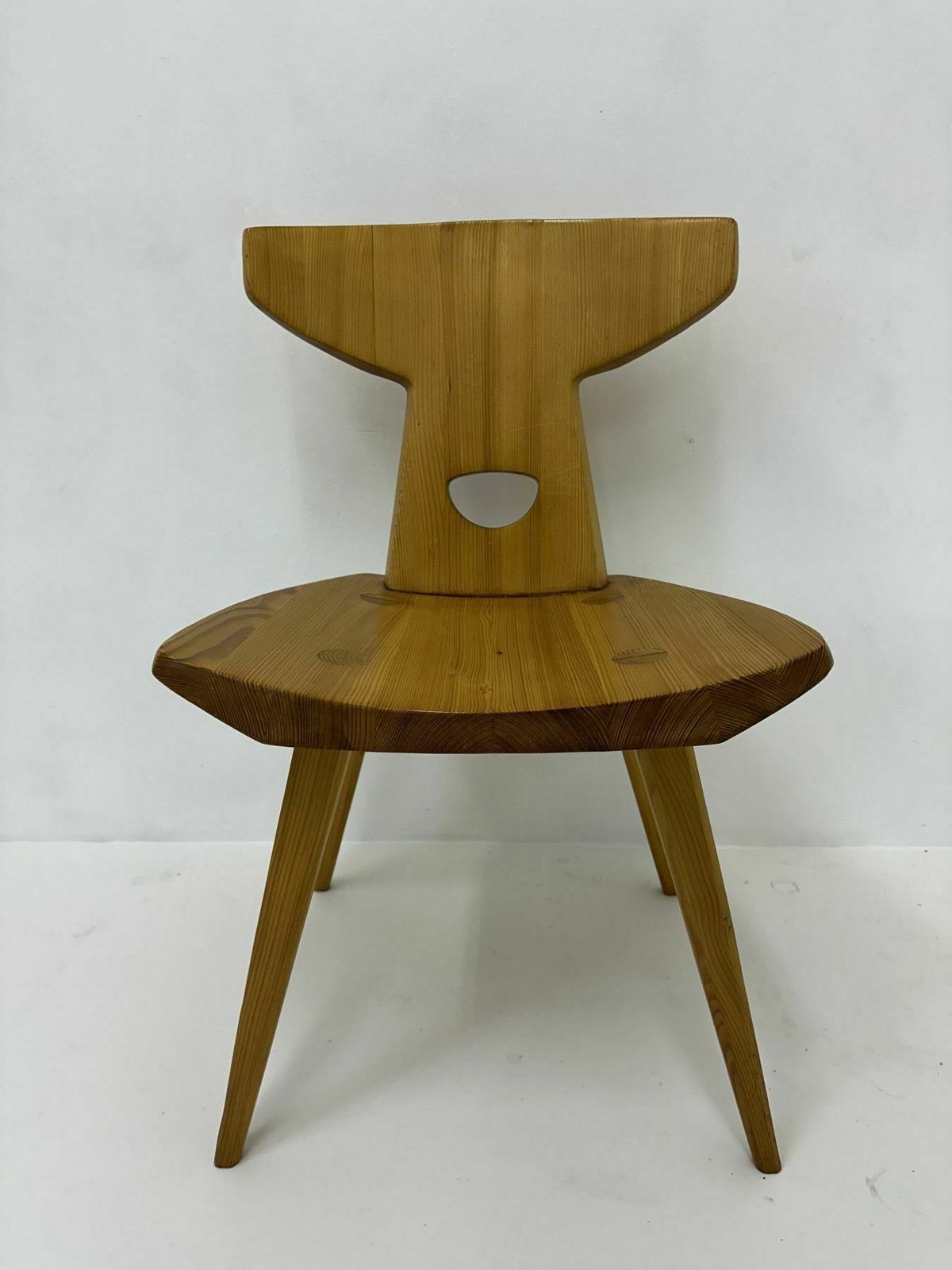 Jacob Kielland Brandt Eetkamerstoelen Massief Grenen Denemarken, Jaren 1960 photo vinterior