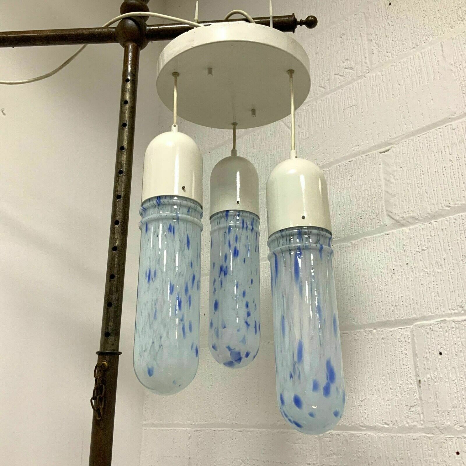 Vintage Italian 1960’s Retro Mid Century Murano Glass Ceiling Pendant Light