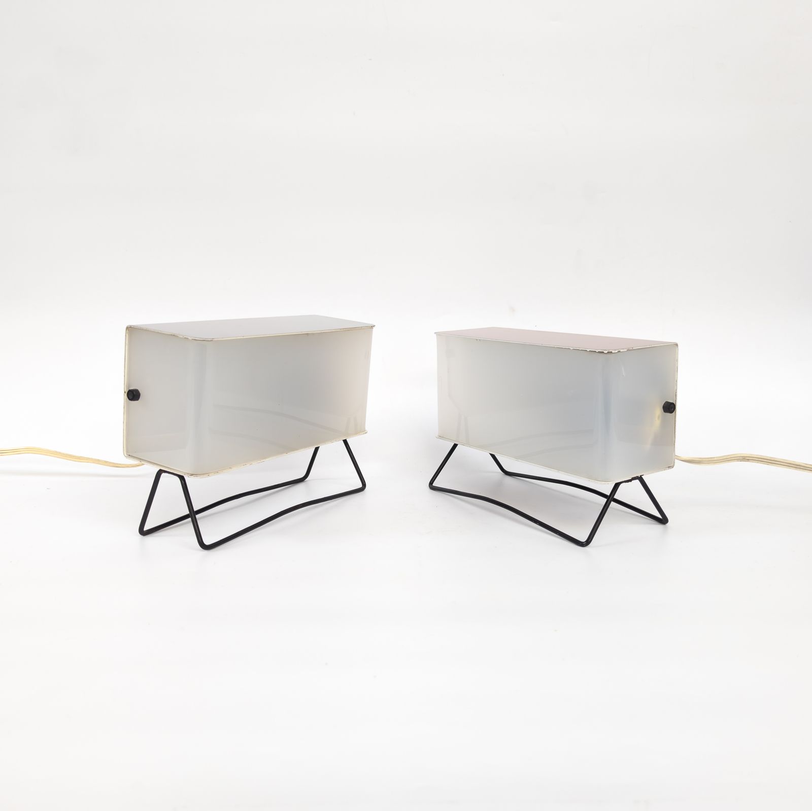 Pair Of Mid Century Table Lamps By Pokrok žilina, 1960s photo furniture