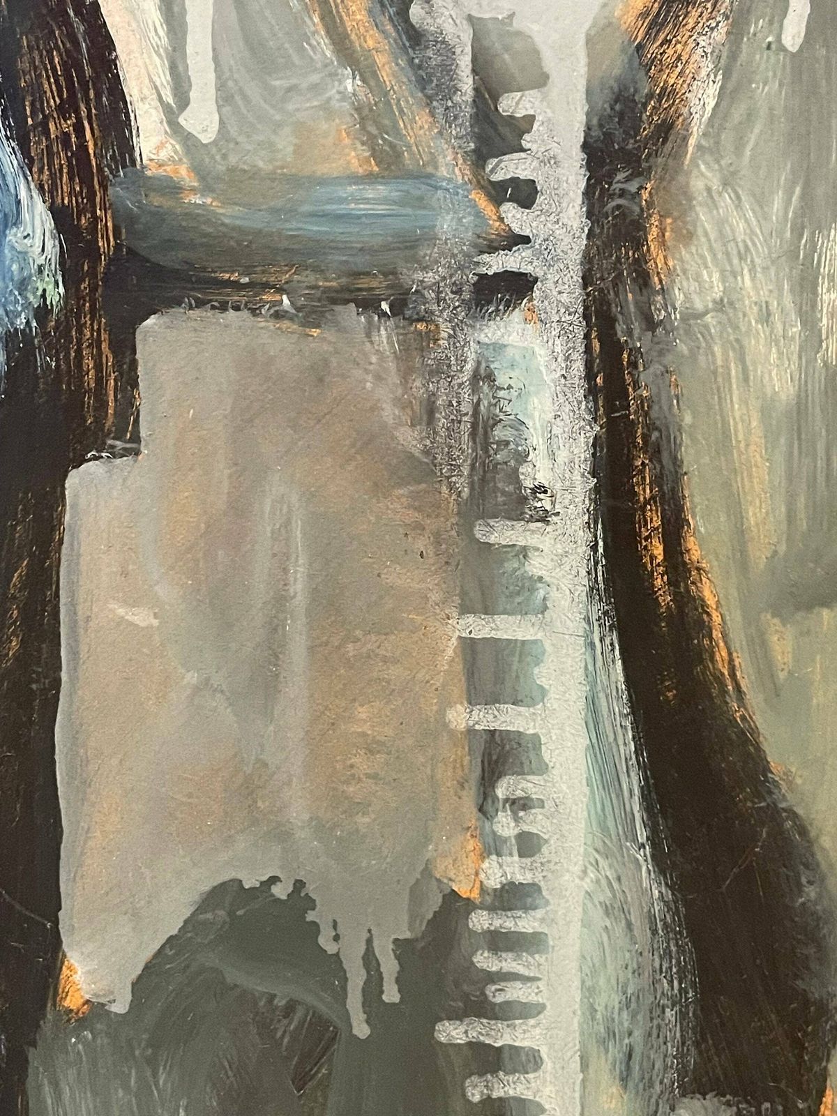 Original Danish Abstract Expressionist 1980s Oil Painting By Inge Hørup photo buy