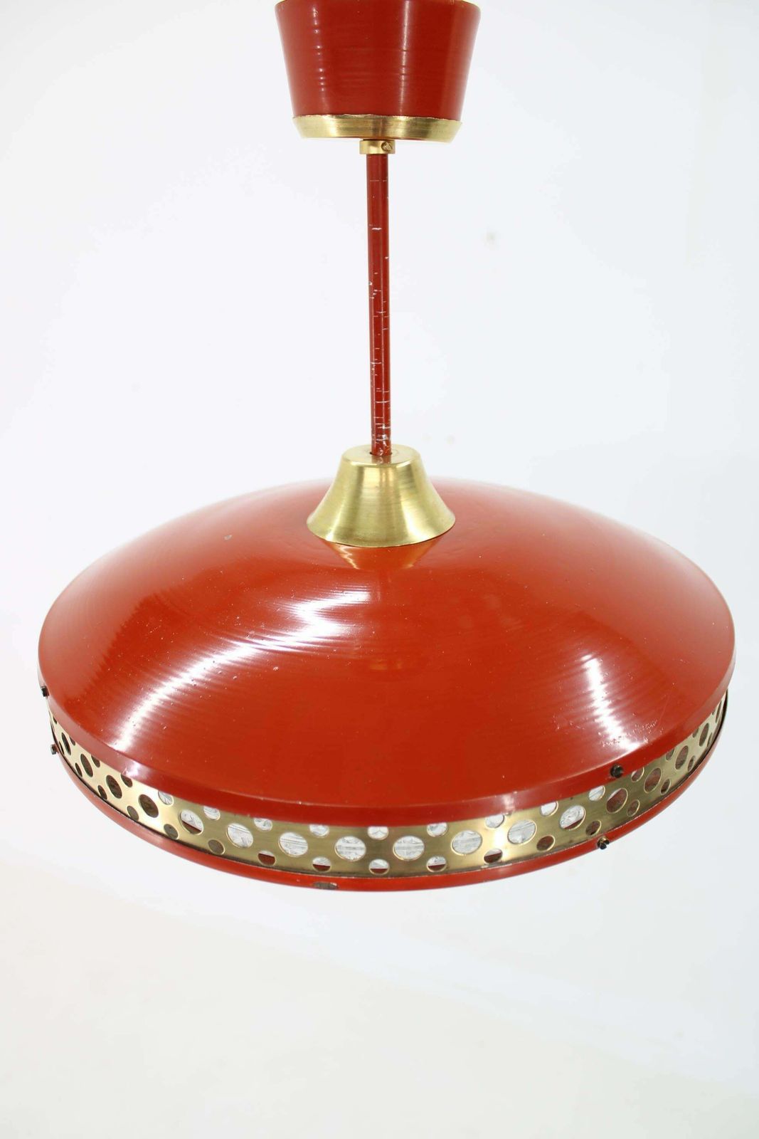 1970s Space Age Metal Pendant By Ludib Bratislava, Czechoslovakia photo 390.0