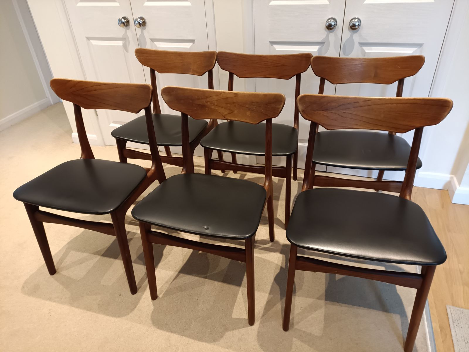 Matching Dining Table And 6 Chairs.  Schionning And Elgarrd photo furniture