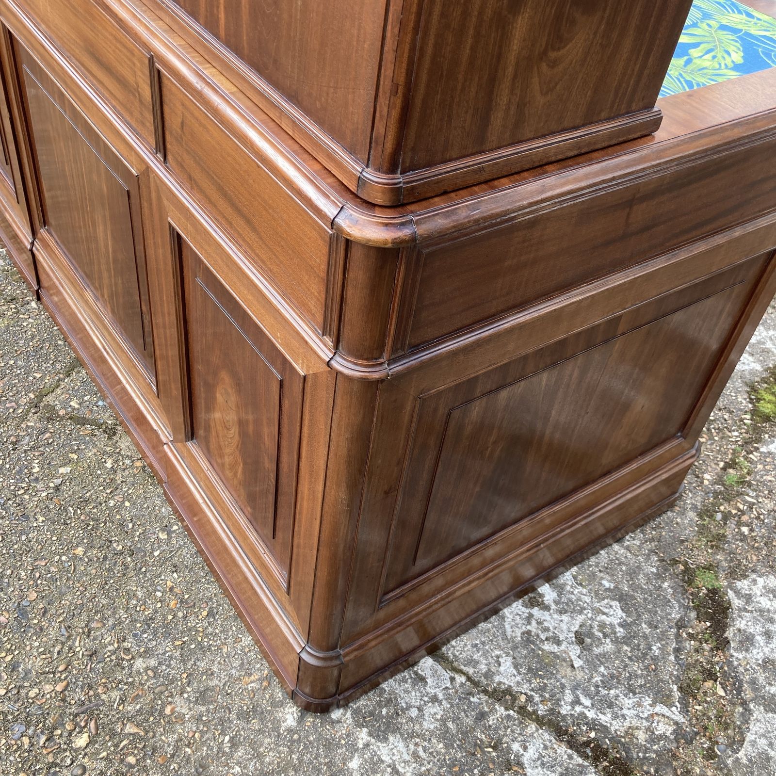 photo buy Italian Mahogany Pedestal Desk, Circa 1850