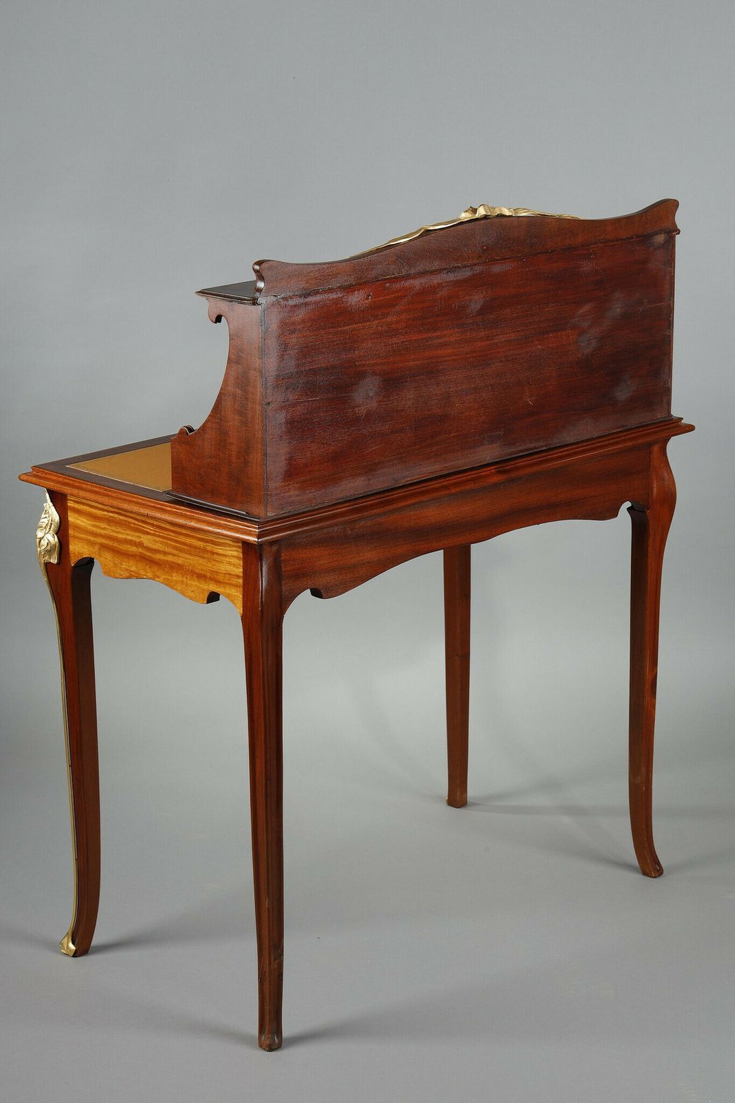 Art Nouveau Mahogany And Mahogany Veneer Stepped Desk photo Furniture