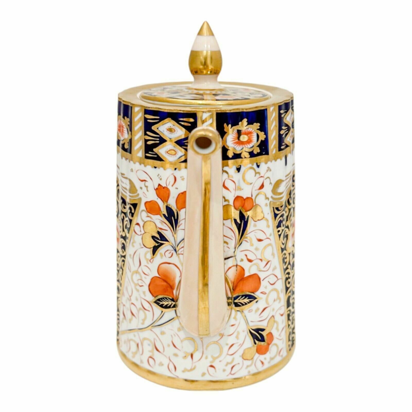 Antique Victorian Davenport Porcelain Gold Red Imari Cabaret Tray, Coffee Pot photo Home Decor
