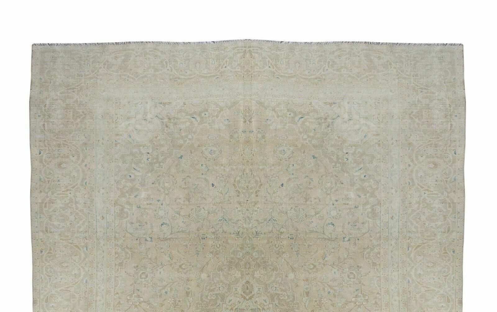 Antique Washed Turkish Rug, Hand Knotted Vintage One Of A Kind Carpet photo 1528.0