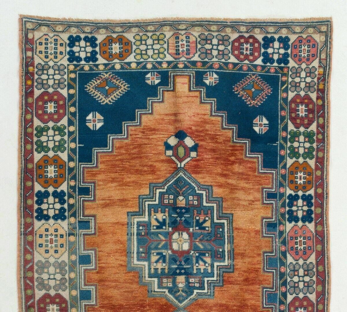 4.6x8.8 Ft Vintage Central Anatolian Village Area Rug. Hand Knotted Wool Carpet photo furniture