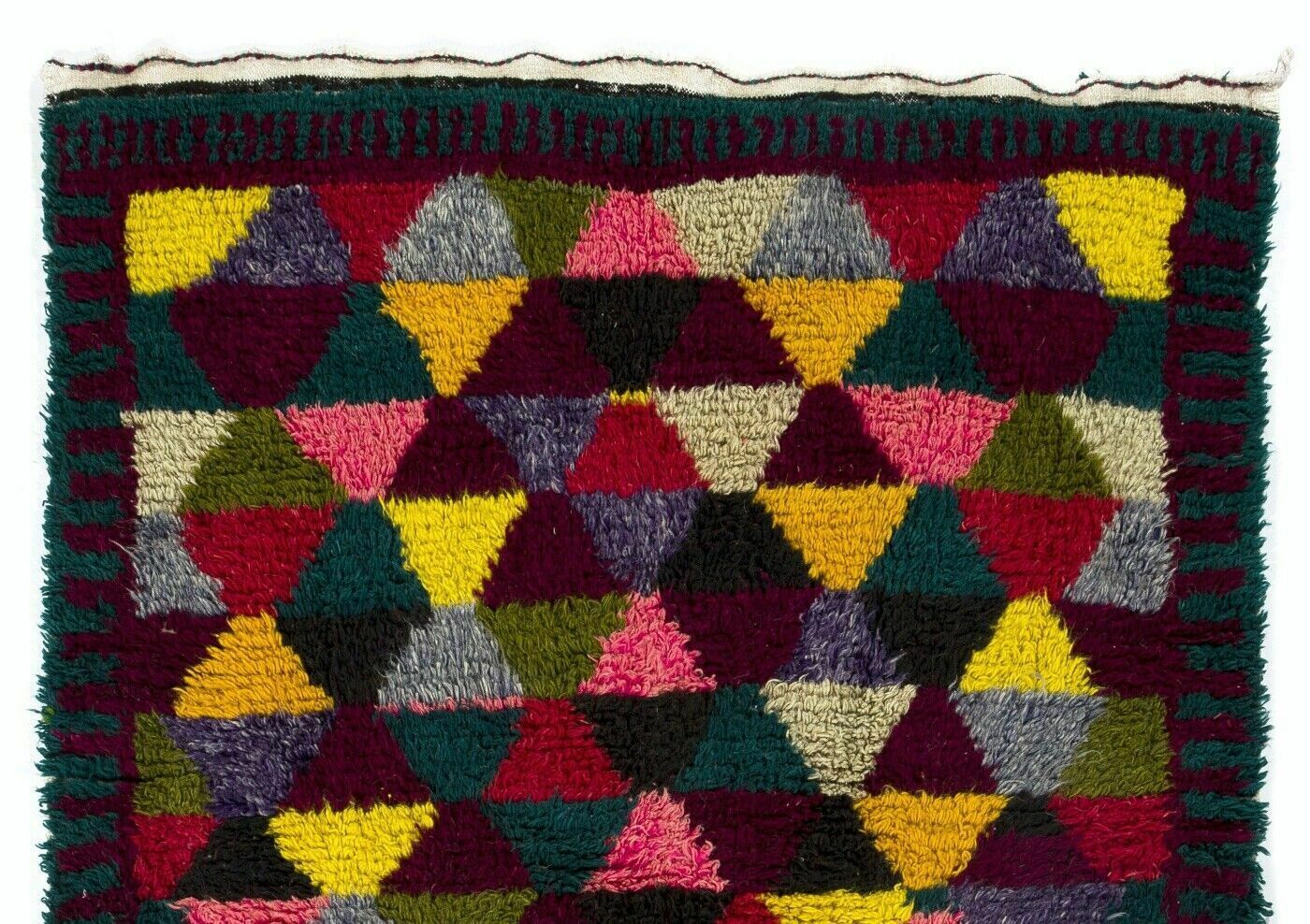 4.2x5.5 Ft Vibrant Mid Century Modern Tulu Rug photo furniture